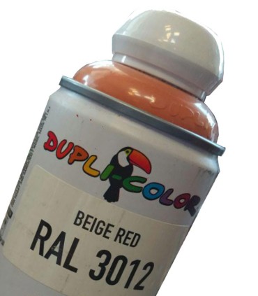 اسپری رنگ قرمز بژ اکریلیک 3012 RAL دوپلی کالر