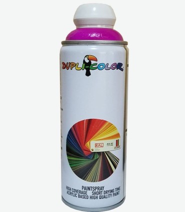 اسپری رنگ بنفش فلورسنت حجم 400 رنگ اکریلیک دوپلی کالر