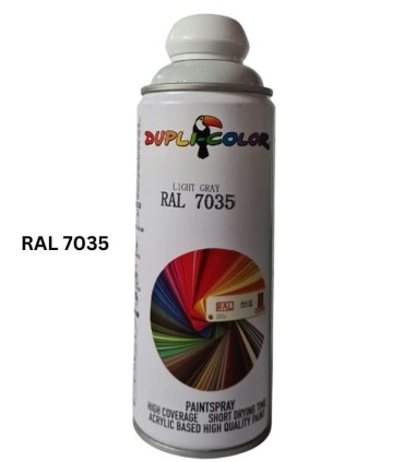 اسپری رنگ خاکستری روشن اکریلیک RAL 7035 دوپلی کالر LIGHT GRAY