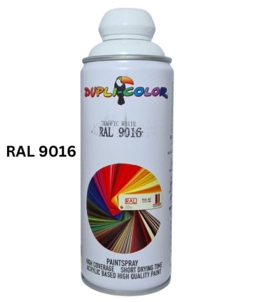 اسپری رنگ سفید ral 9016 دوپلی کالر| ابزارما