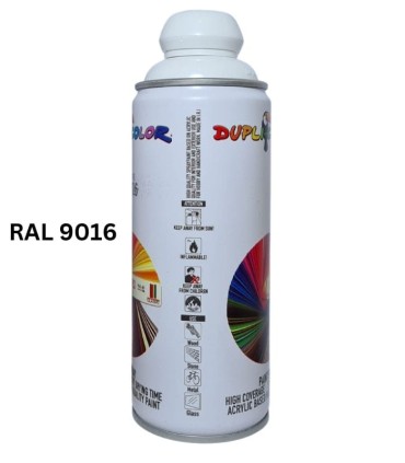 اسپری رنگ دوپلی کالر سفید ral 9016 | ابزارما