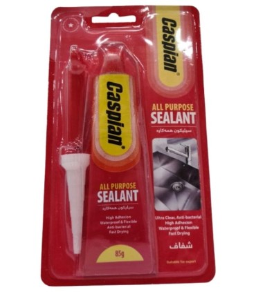 چسب سیلیکون تیوپی شفاف کاسپین | ابزارما