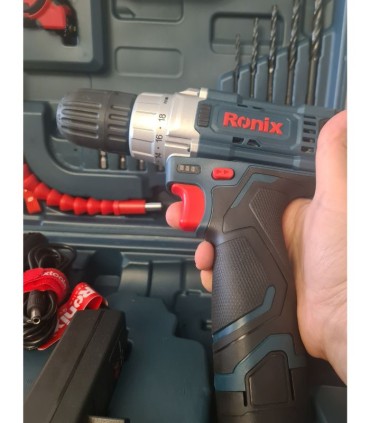 دریل پیچ گوشتی شارژی چکشی RS 8613 رونیکس | ابزارما