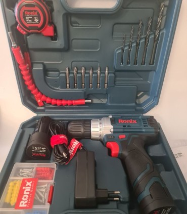 دریل پیچ گوشتی شارژی چکشی 12 ولت RS 8613 رونیکس