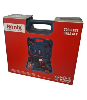 دریل پیچ گوشتی شارژی چکشی 12 ولت RS 8613 رونیکس