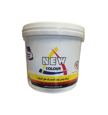 دی کالر نیم براق سفید اکرلیک  نیو کالر 