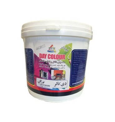 دی کالر نیم براق سفید اکرلیک  نیو کالر 