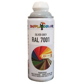 اسپری رنگ طوسی RAL 7001 حجم 400 رنگ اکریلیک دوپلی کالر