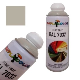 اسپری رنگ خاکستری شنی RAL 7032 حجم 400 رنگ اکریلیک دوپلی کالر